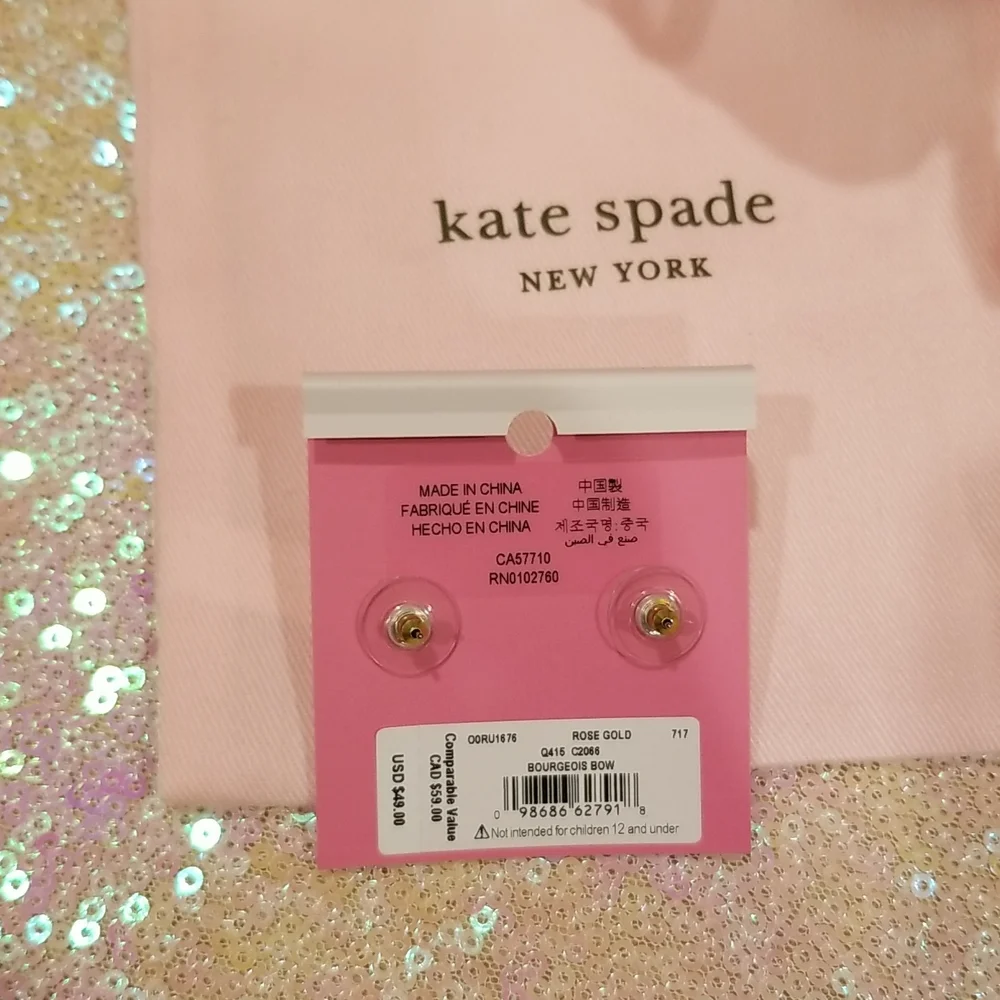 💖HOST PICK💖 Kate Spade Bourgeois Bow Earrings - Picture 3 of 8